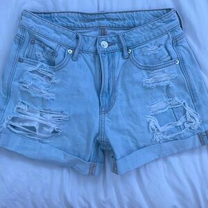 American eagle jean shorts ripped size 4